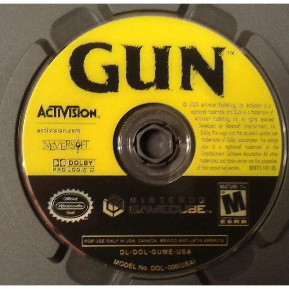 Gun (Nintendo GameCube, 2005) Video Game